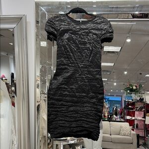 SHIMMERING YIGAL AZROUEL Black modal/elastin stretch Dress